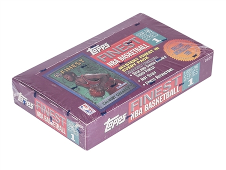 1995-96 Topps Finest Series 1 Basketball Unopened Hobby Box (24 Packs)